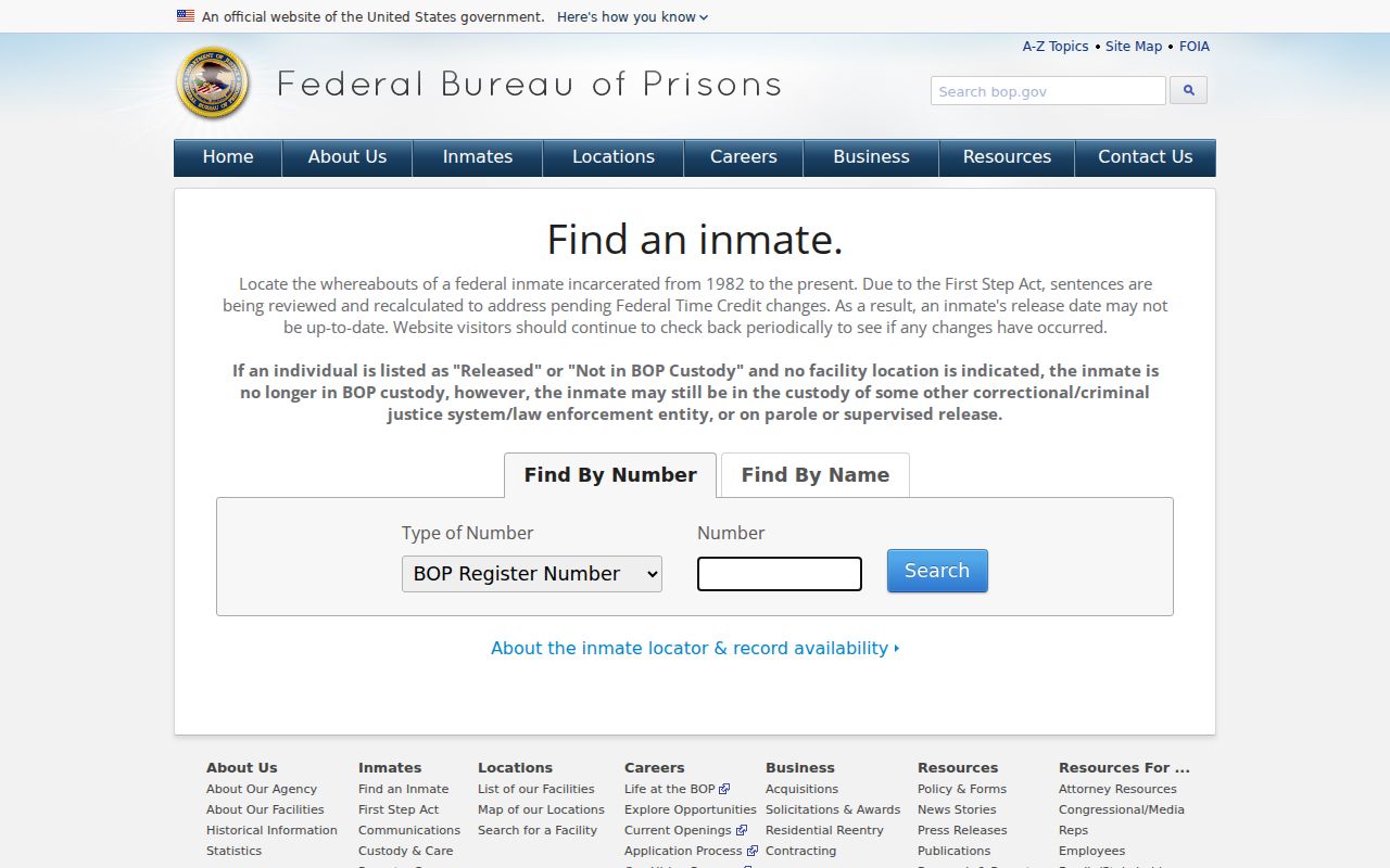 Federal custody search distinguished from Pocahontas County arrest records